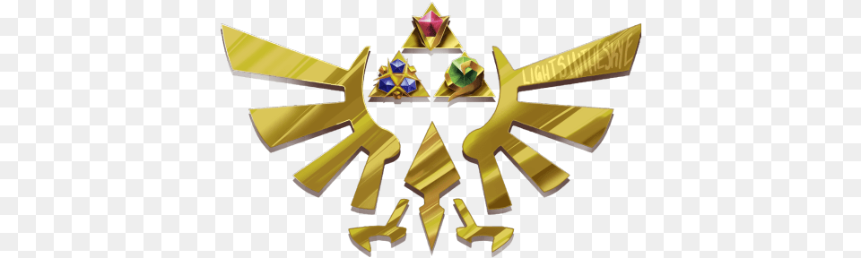 Made A Cool Design Tattoo Designed Commissioned For Ocarina Of Time, Gold, Cross, Symbol Free Png Download
