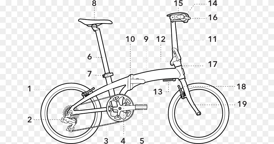 Made A List Of All Your Bike39s Parts So You Line Art, Bicycle, Transportation, Vehicle, Machine Free Transparent Png