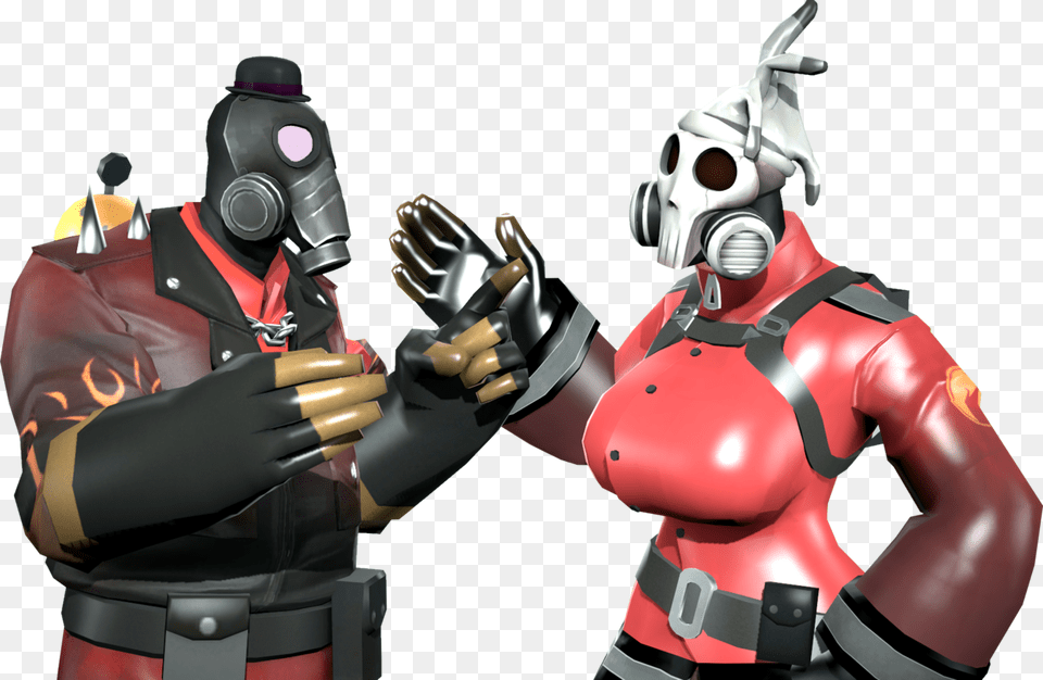 Made A Picture Of Risemongers Pyro And Flare Right Action Figure, Clothing, Glove, Adult, Male Png Image