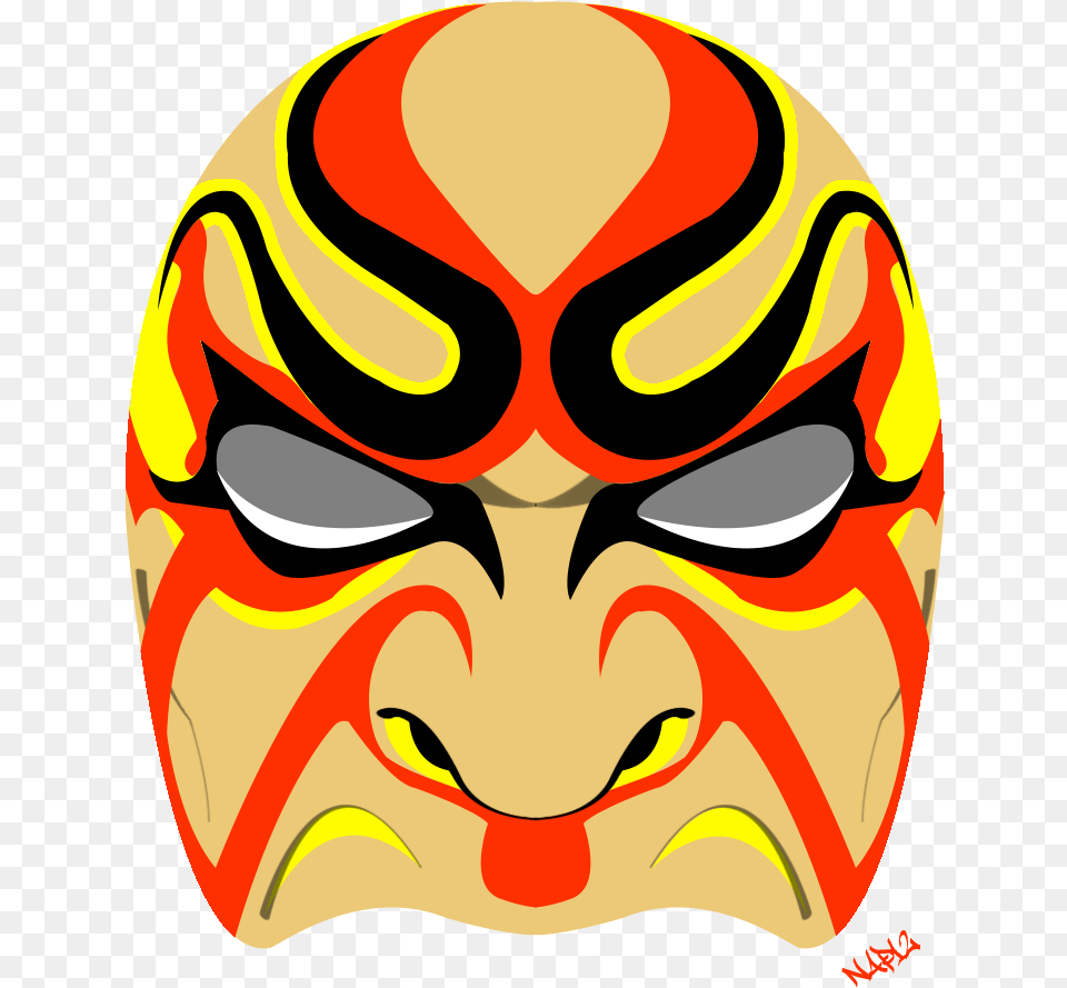 Made A Vector From A Samurai Mask That I Found On Google Kabuki, Baby, Person Free Png