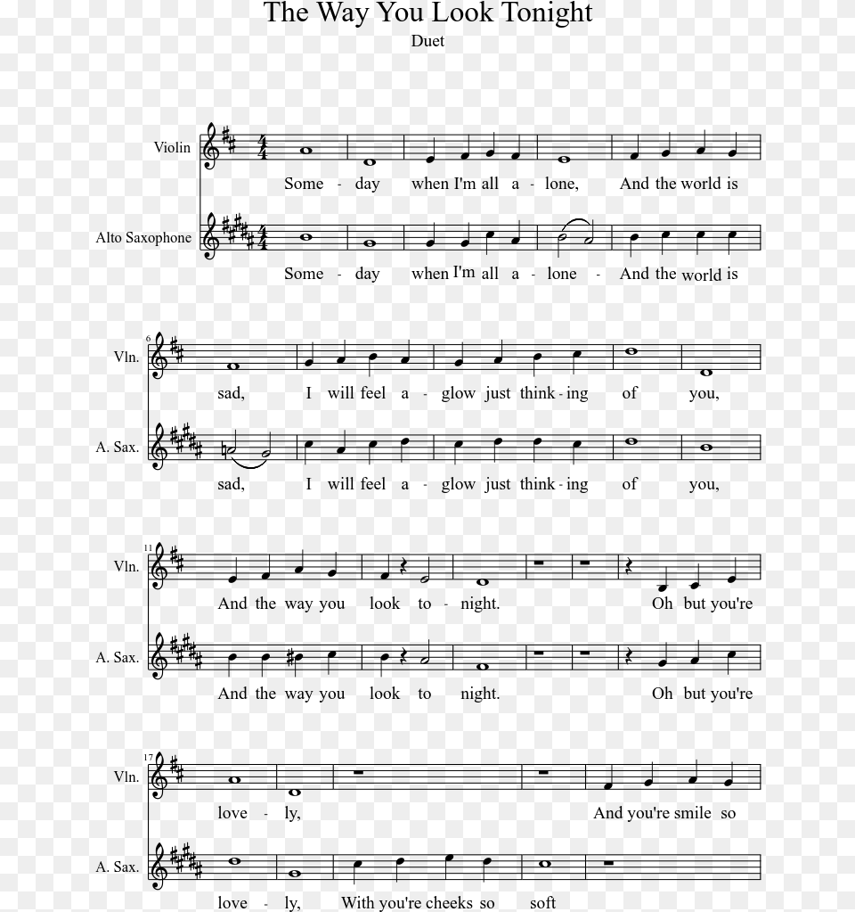 Made By Bjtosh For Parts Alto Saxophone Deacon Blues Sax Solo Sheet Music, Gray Free Transparent Png