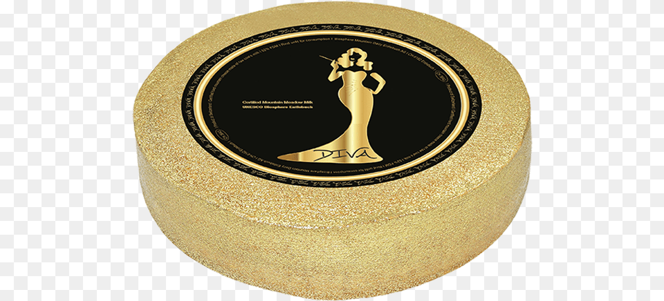 Made By The Unesco Biosphere Mountain Dairy In The Box, Gold, Bronze, Person, Head Free Transparent Png