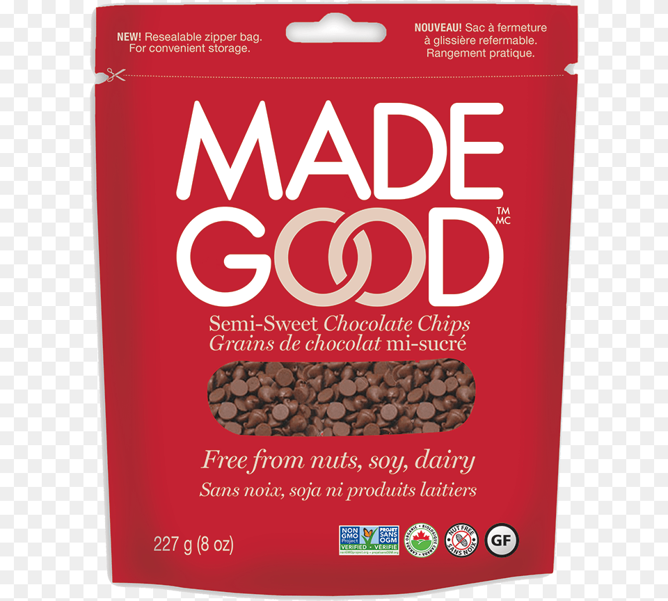 Made Good Chocolate Chips, Cocoa, Dessert, Food, Book Free Png