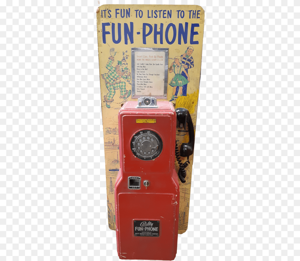Made In 1963 This Bally Fun Phone Graced The Walls Electronics, Person, Gas Pump, Machine, Pump Png