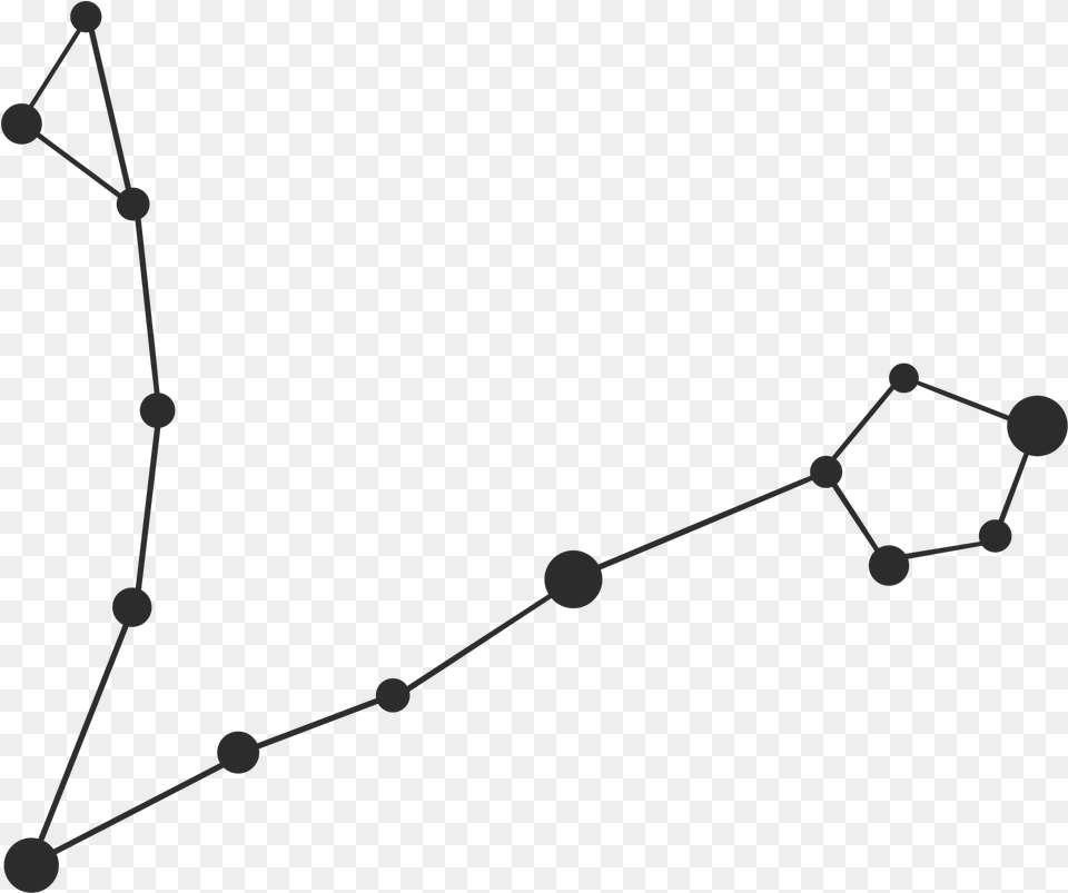 Made In Adobe Illustrator Pisces Star Constellation, Network Free Png