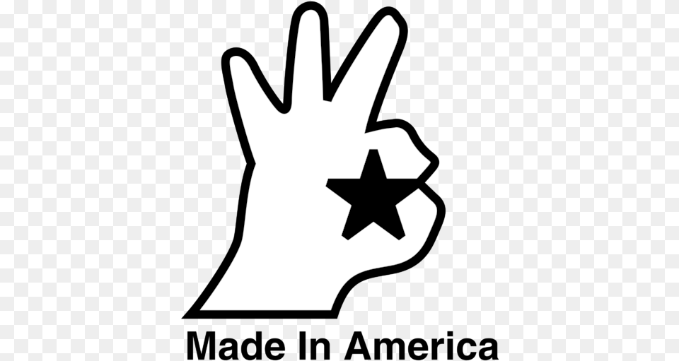 Made In America Hand Symbol, Star Symbol Free Transparent Png