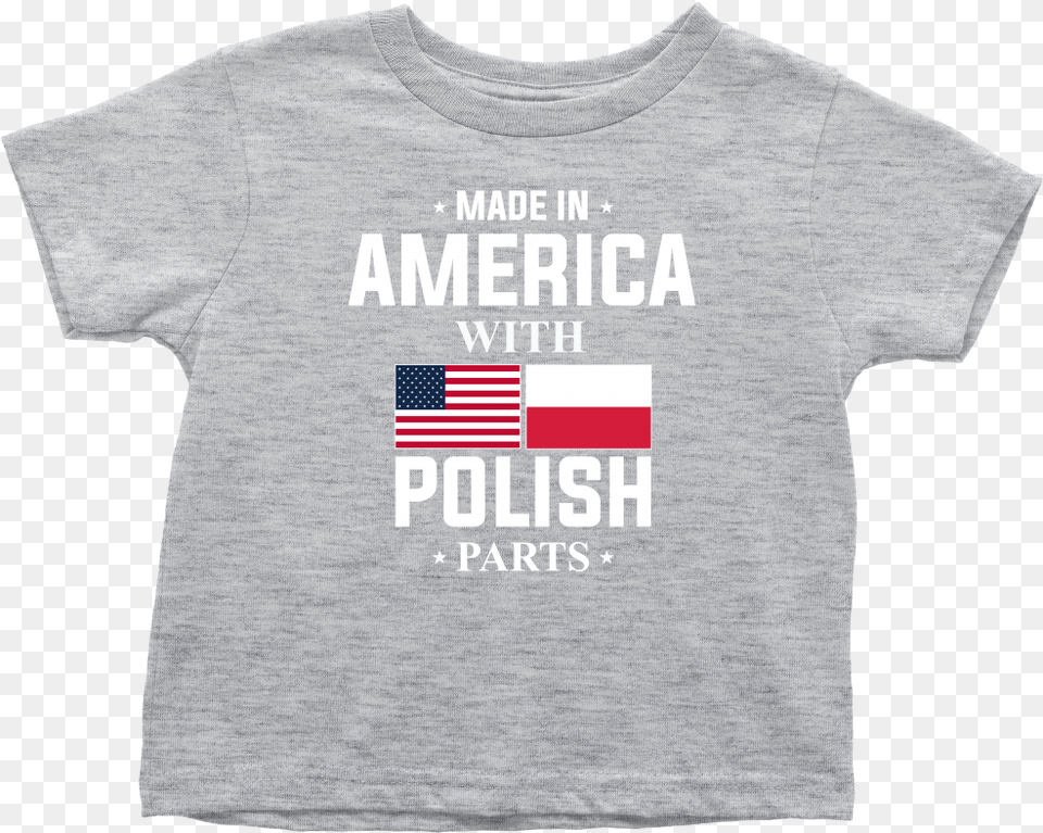 Made In America With Polish Parts Toddler Shirt Polish Parts Tote Bag, Clothing, T-shirt, Flag, American Flag Png