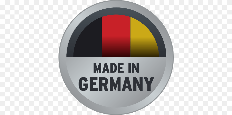 Made In Germany Logo Blau, Badge, Symbol, Sticker, Disk Free Png