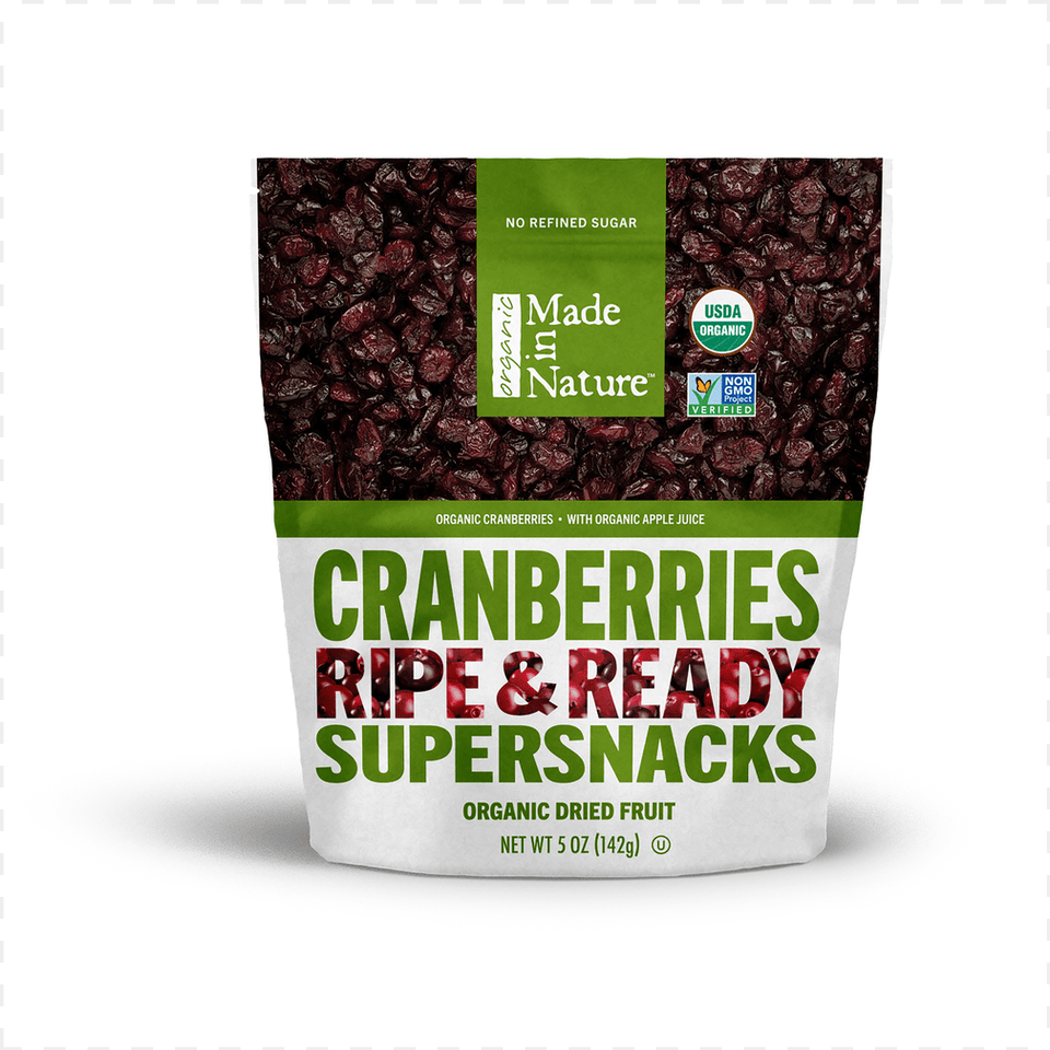 Made In Nature Organic Dried Cranberries Made In Nature Organic Cranberries Dried Amp Unsulfured, Business Card, Paper, Text Png