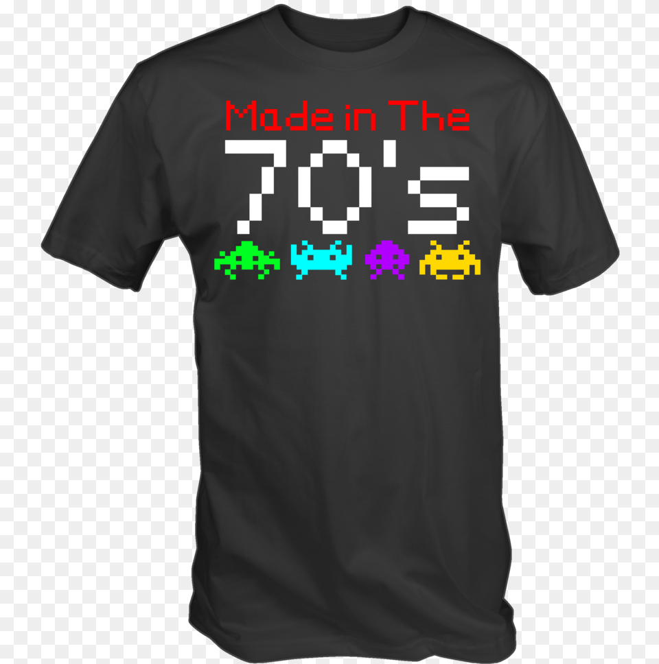 Made In The 70s Space Invader Graphics Retro 8 Doom Tshirt, Clothing, T-shirt, Shirt Free Transparent Png