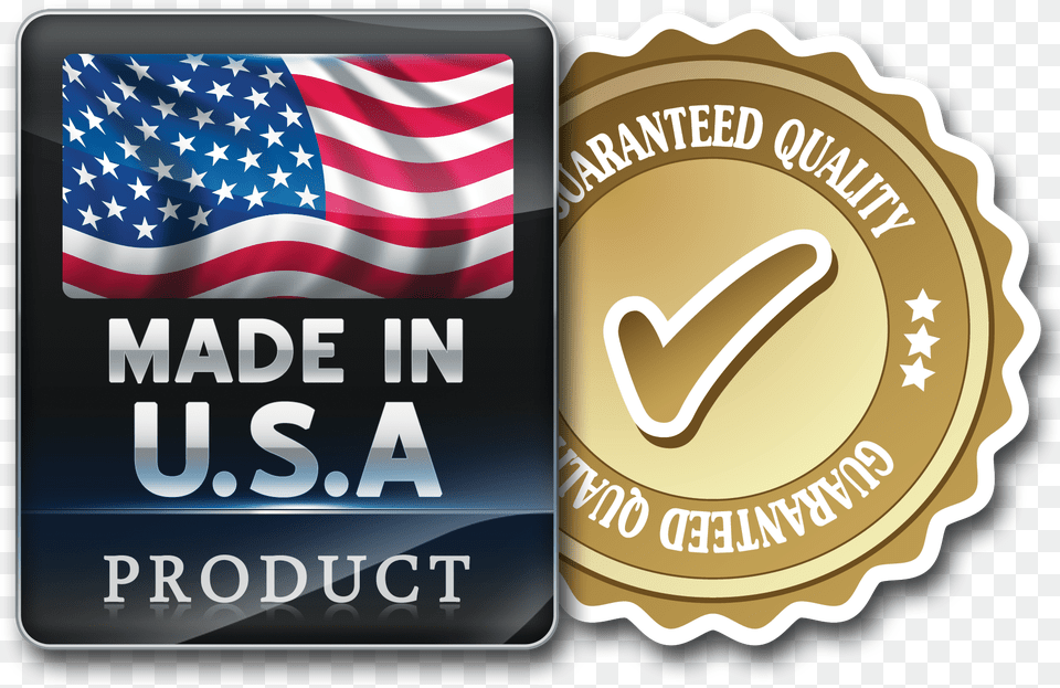 Made In The Usa, Gold, Text Png
