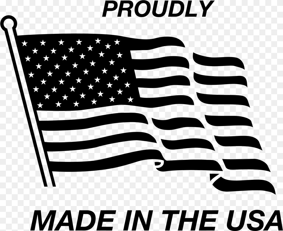 Made In Usa Logo Transparent Made In America Black And White, Nature, Night, Outdoors, Lighting Free Png Download