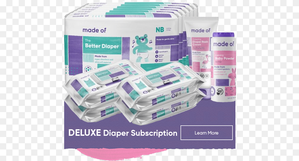 Made Of Deluxe Diaper Subscription Baby Products, Cabinet, Furniture, First Aid Png