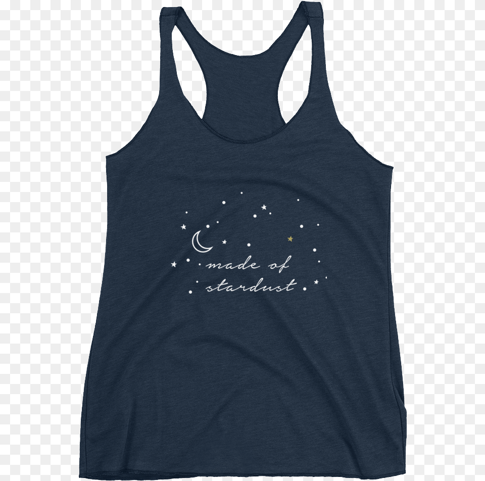 Made Of Stardust Gold Inverse V2 Mockup Front Flat, Clothing, Tank Top, Person Png Image