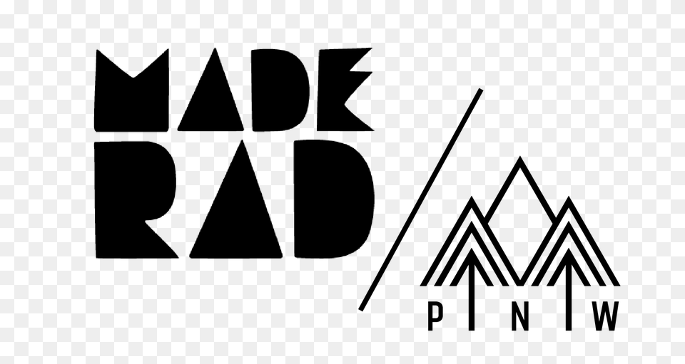 Made Rad X Pnw Giveaway Pnw Components, Stencil, Logo, Triangle Free Png Download
