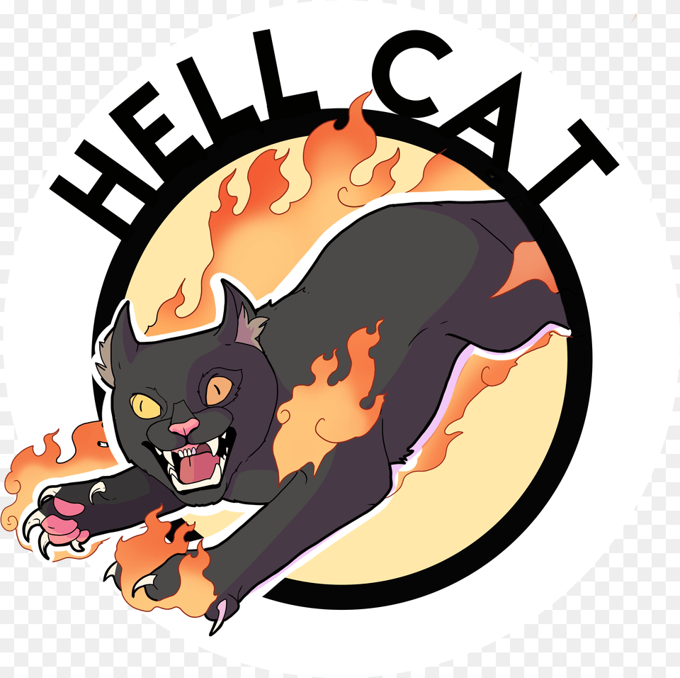 Made Some Fan Art For The Hellcat In The Form Of A, Logo, Animal, Mammal Free Transparent Png