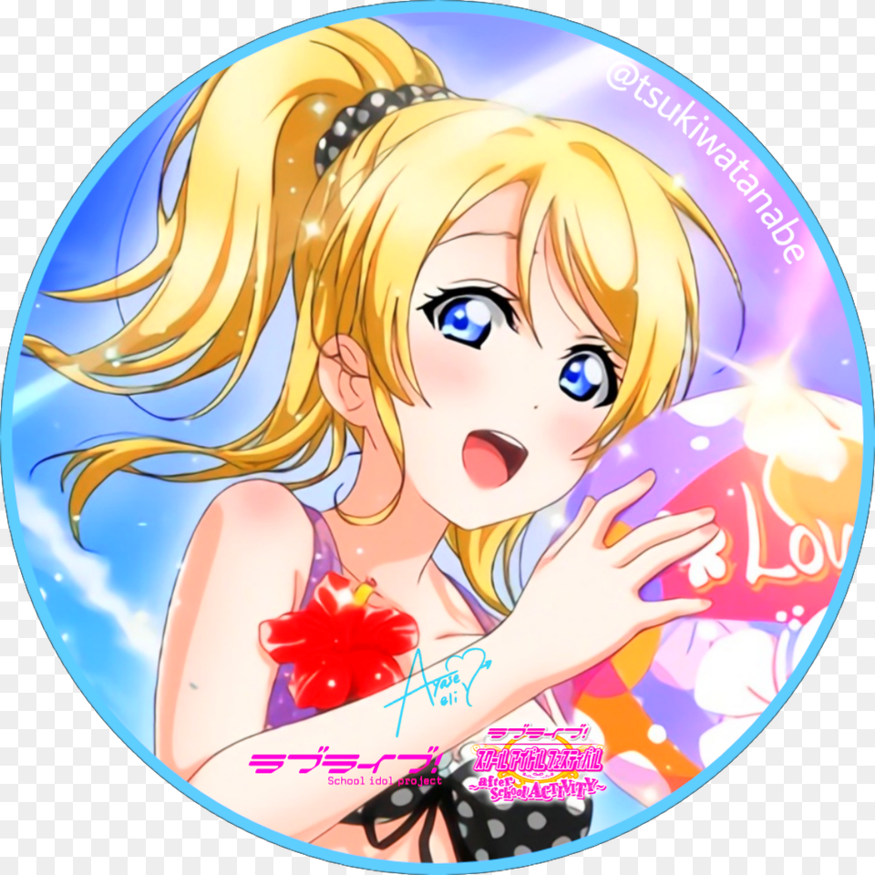 Made This Icon Profile Edit Of Eli Ayase Love Live, Book, Comics, Publication, Adult Free Png