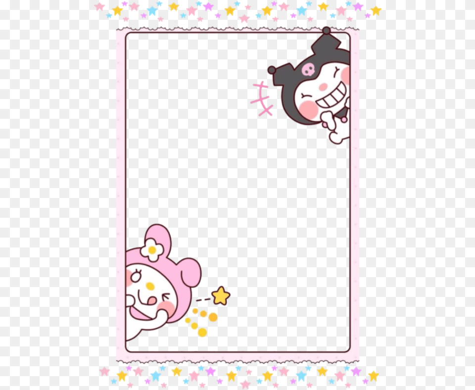 Made This Its Like A Frame I Thought It Was Cute Sanrio Frame, Cartoon, Animal, Bear, Mammal Free Png Download