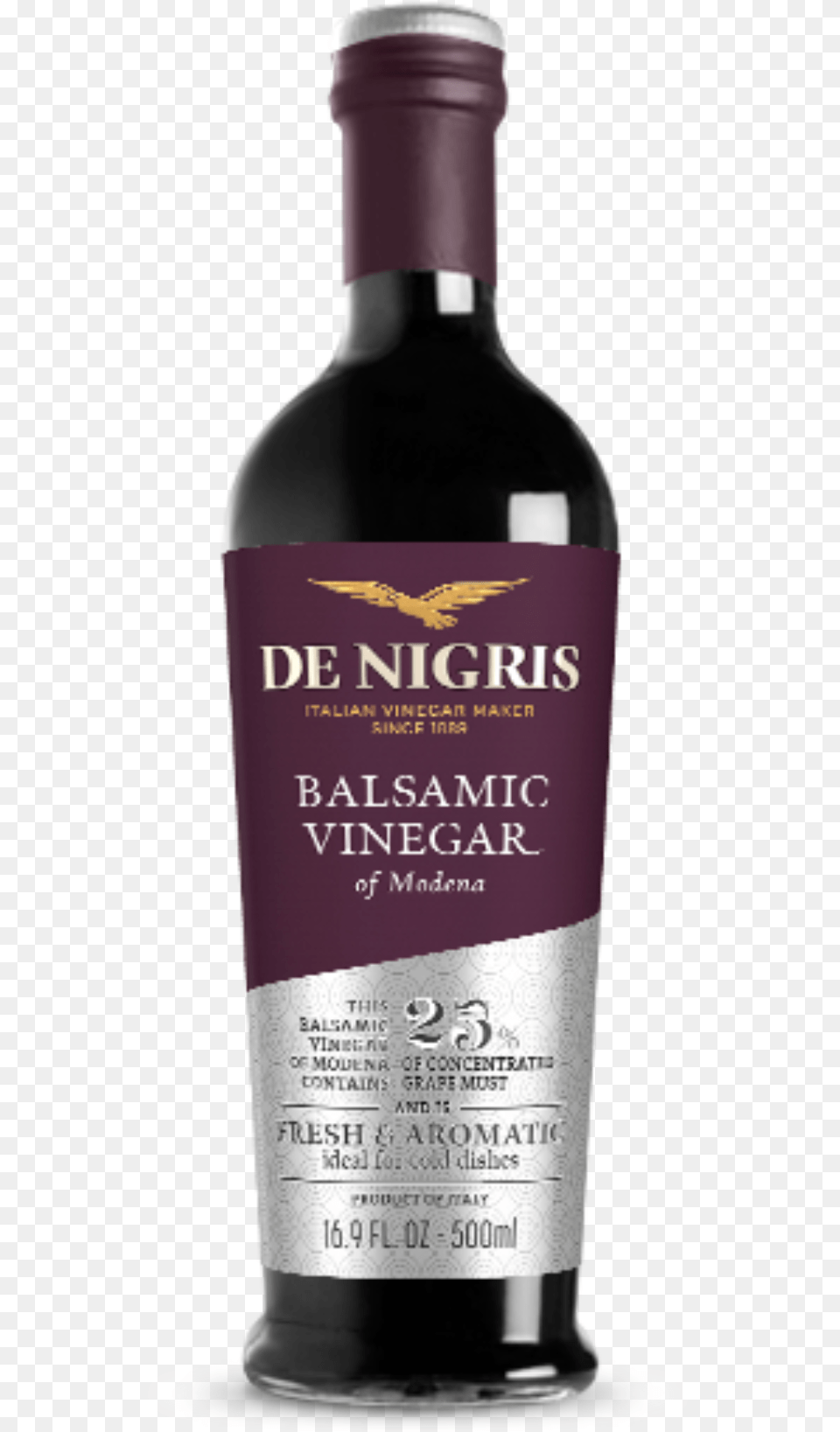 Made With White Eagle Balsamic Vinegar Of Modena, Alcohol, Beverage, Liquor, Bottle Png