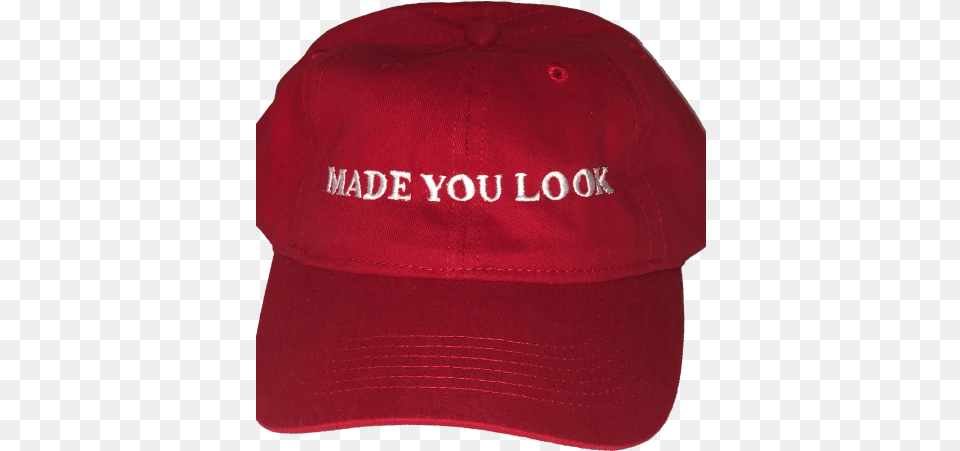Made You Look Red Hat U2013 The Original Baseball Cap, Baseball Cap, Clothing Png Image