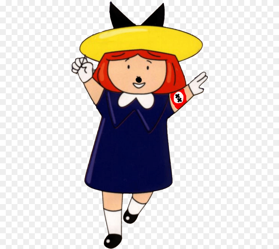 Madeldof Hitler Madeline Cartoon, Person, Face, Head, Book Png Image