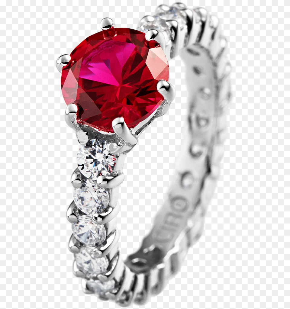 Madeleine Red Cocktail Ring Diamond, Accessories, Gemstone, Jewelry, Person Free Transparent Png