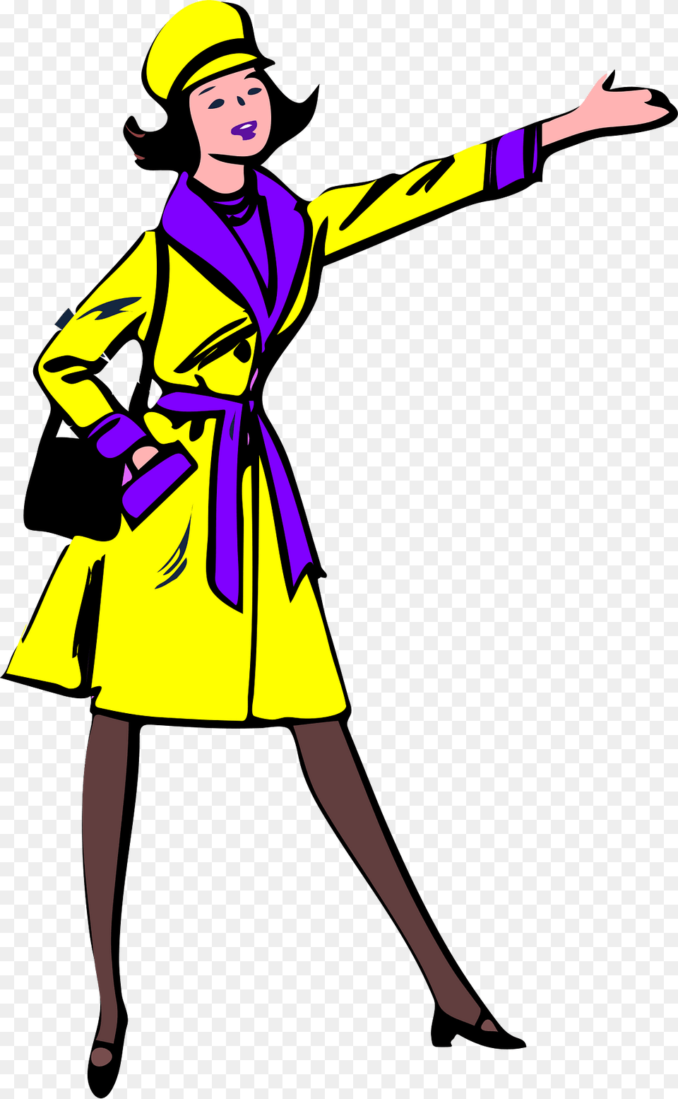 Mademoiselle Clipart, Clothing, Coat, Adult, Female Free Png Download