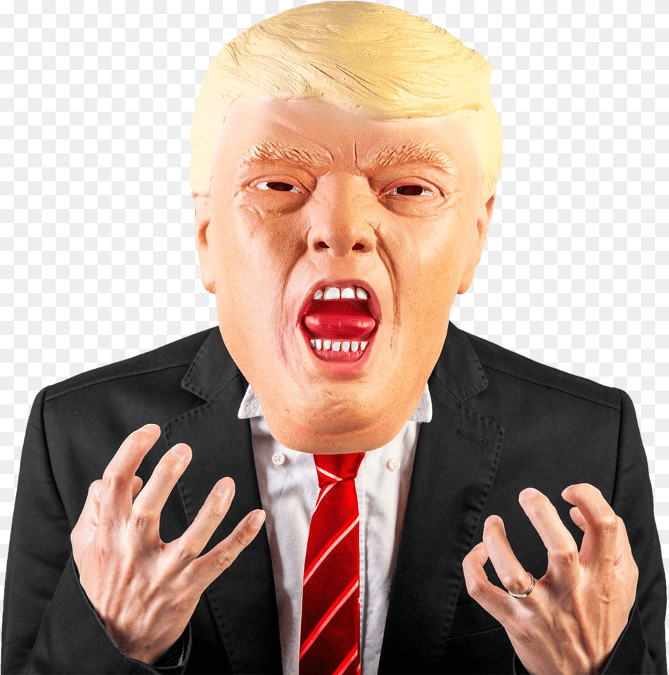 Madheadz Angry Donald Trump Latex Mask, Face, Head, Person, Male Free Transparent Png