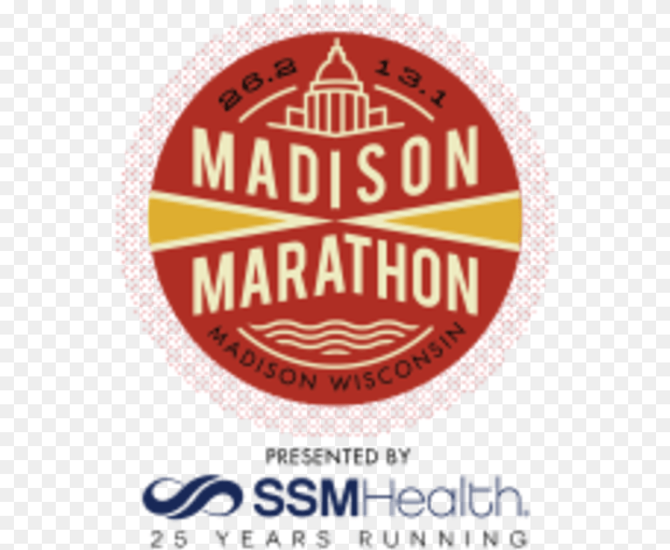 Madison Marathon Presented By Ssm Health Ssm Health, Badge, Logo, Symbol, Food Free Transparent Png