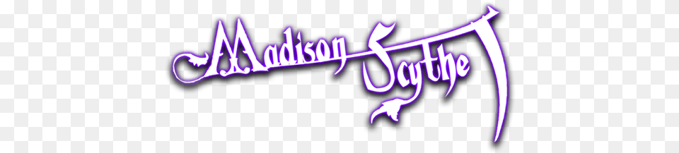 Madison Scythe Calligraphy, Light, Purple, Text, Handwriting Free Transparent Png