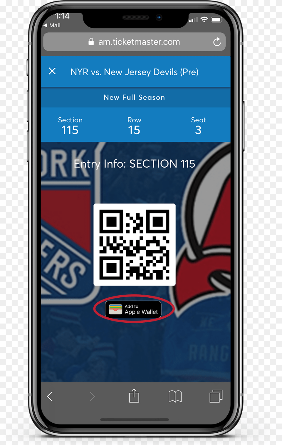 Madison Square Garden General Admission Mobile Ticket, Electronics, Mobile Phone, Phone, Qr Code Free Png Download