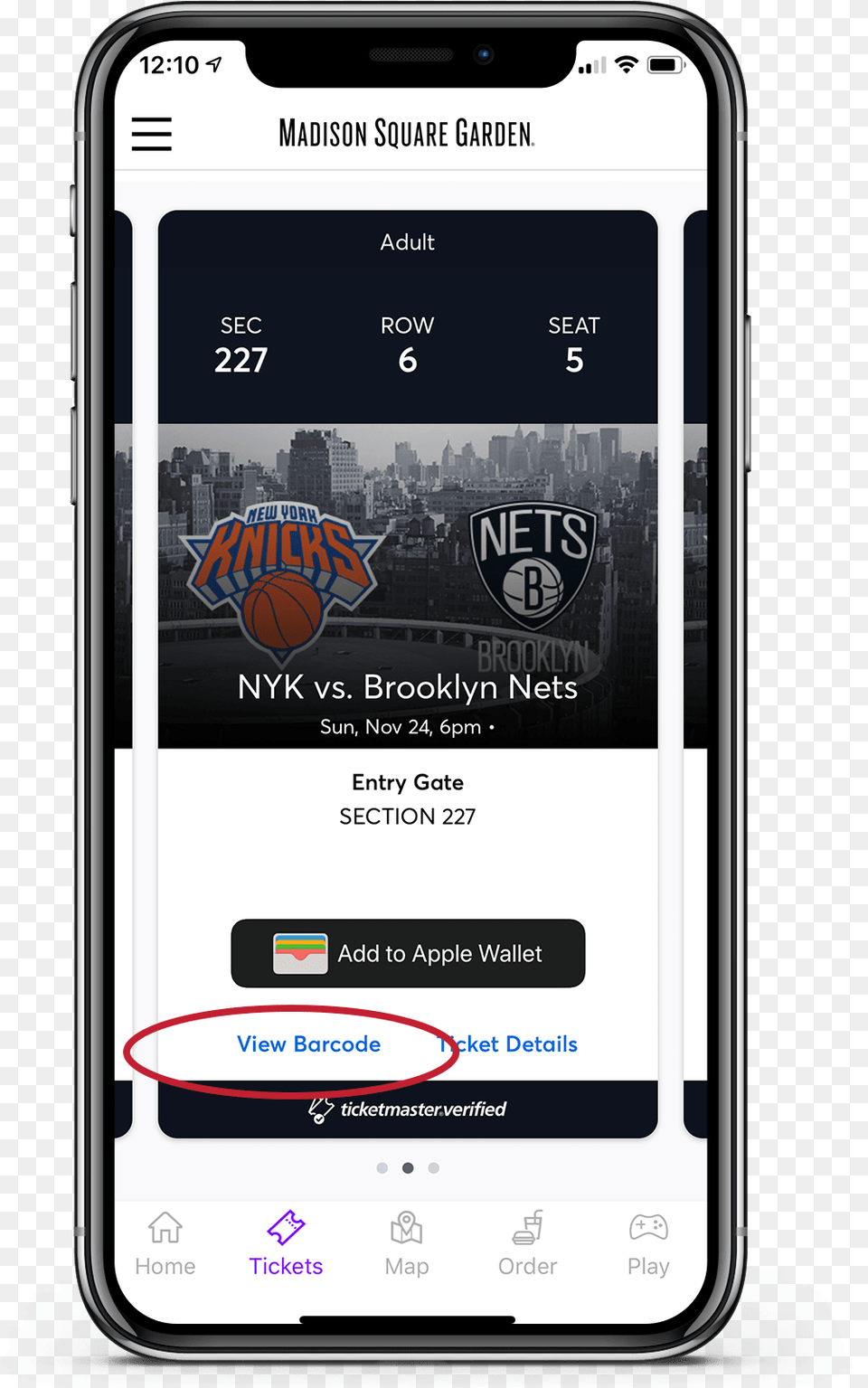 Madison Square Garden Mobile Tickets, Electronics, Mobile Phone, Phone Free Png Download