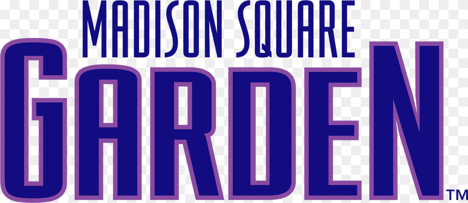 Madison Square Garden New York Logo, Light, Purple, Scoreboard, Text Free Png
