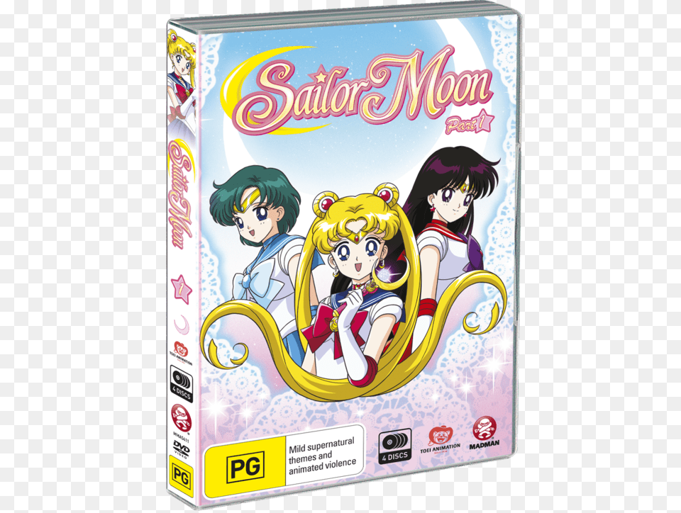 Madman Entertainment Sailor Moon, Book, Comics, Publication, Face Free Png Download