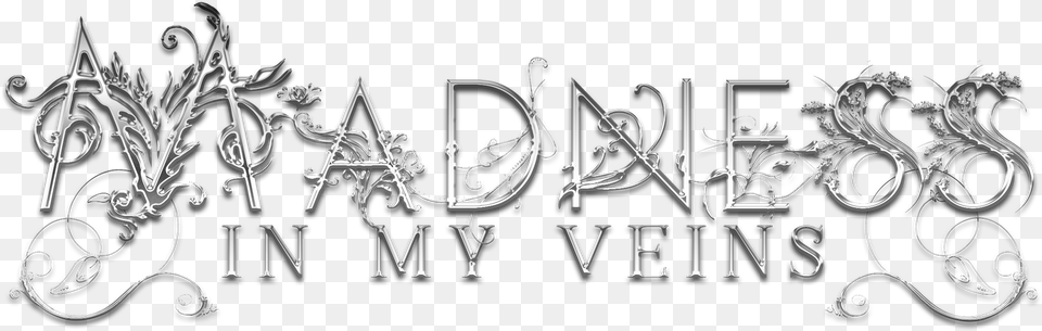 Madness In My Veins Emblem, Calligraphy, Handwriting, Text Png Image