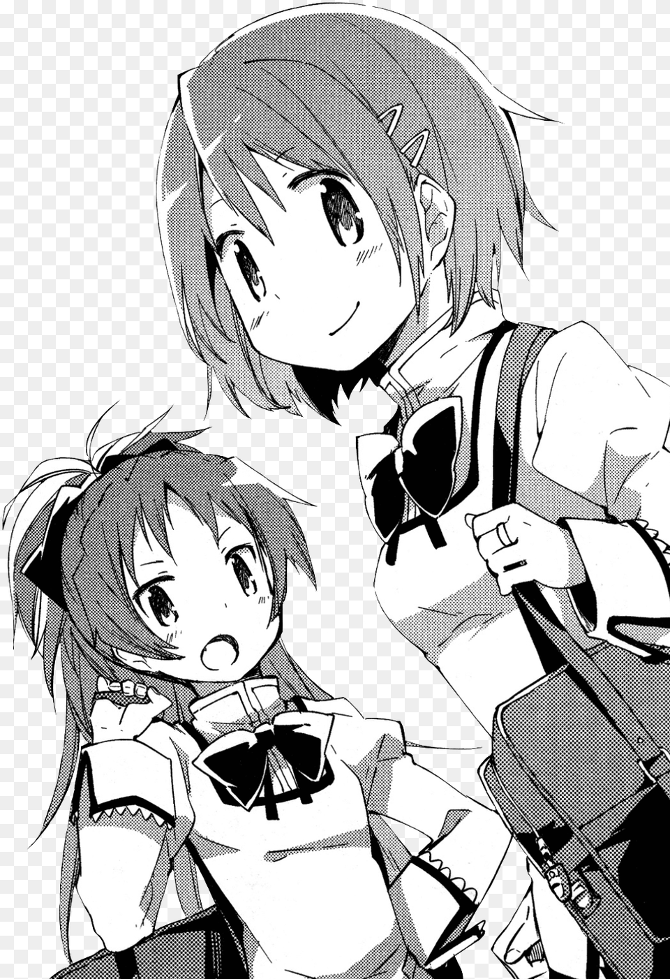 Madoka Magica Rebellion Manga Kyoko And Sayaka, Book, Comics, Publication, Baby Free Png Download