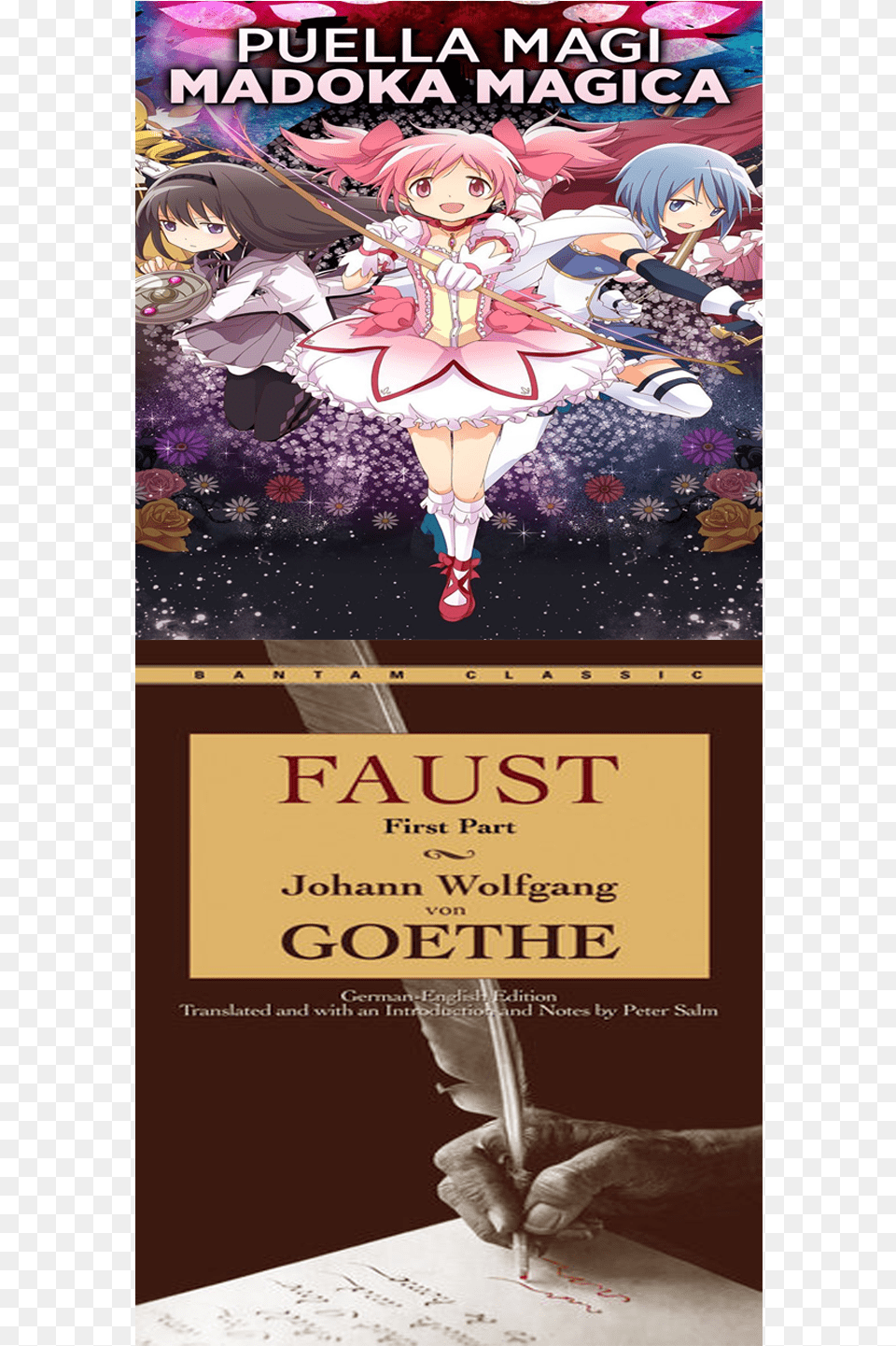 Madoka Puella Magi Goethe Faust Anime Madoka Puella, Book, Comics, Publication, Baby Free Png Download