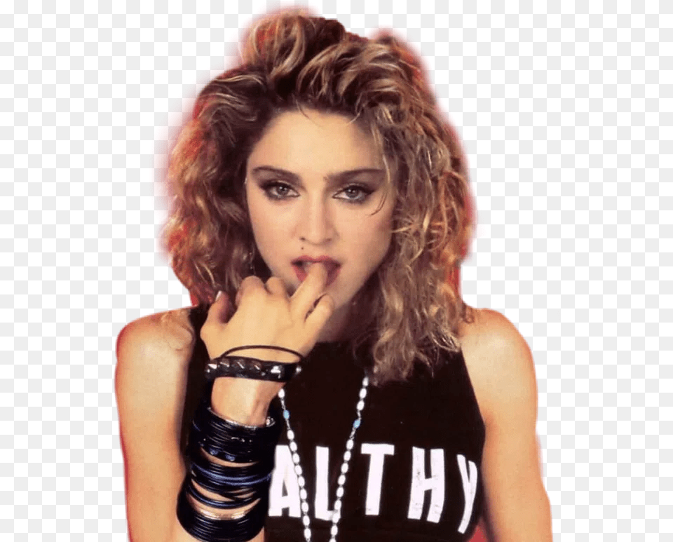 Madonna 80s Madonna Hair 80s, Accessories, Portrait, Photography, Face Png Image