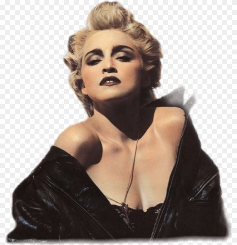 Madonna 80s Sexy Sticker By My Killer Queen Madonna True Blue, Adult, Portrait, Photography, Person Png Image