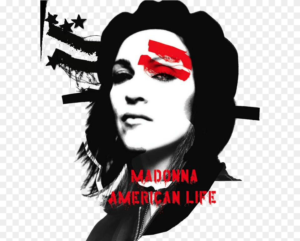 Madonna American Life Album Cover Download American Life Album Cover, Adult, Person, Female, Woman Png Image
