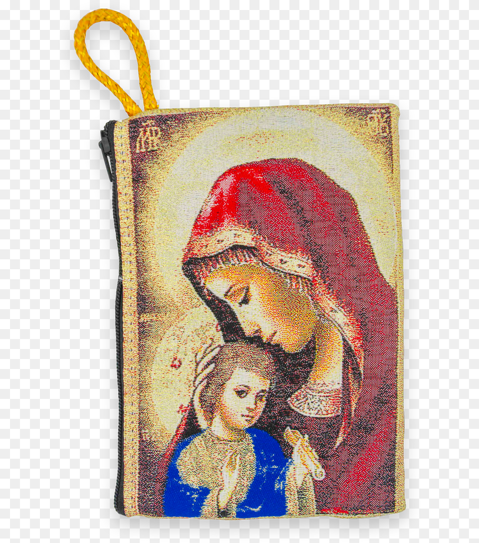 Madonna And Child Tapestry Decorative, Bag, Woman, Wedding, Person Png