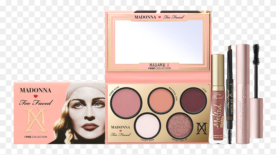 Madonna Collection Too Faced, Cosmetics, Lipstick, Adult, Female Png Image