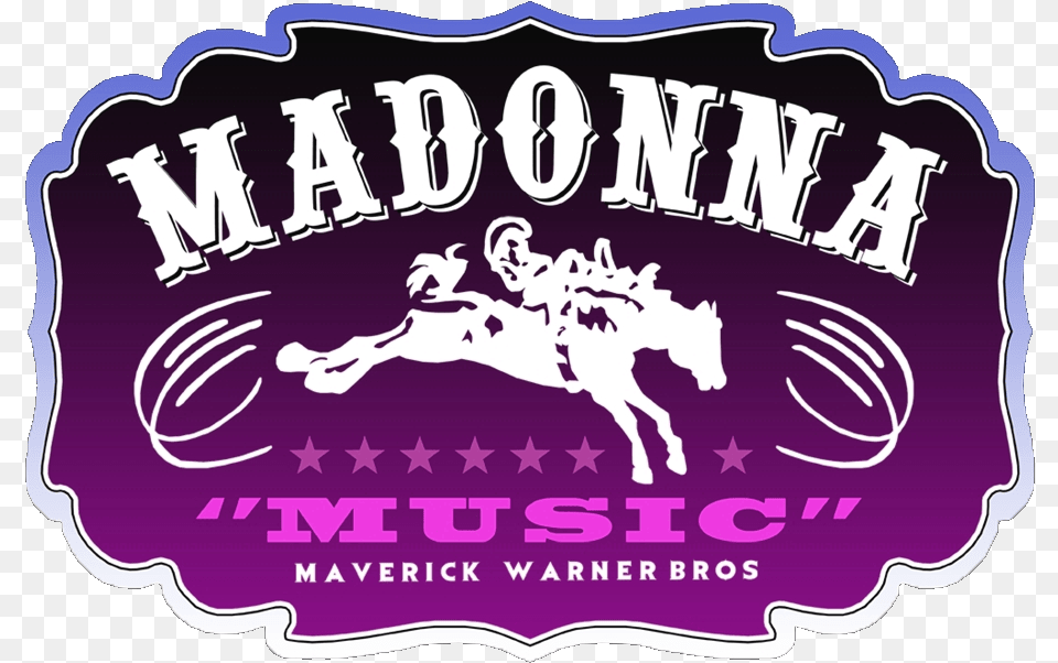 Madonna Fanmade Covers Music Logo Illustration, Purple, Animal, Horse, Mammal Free Png