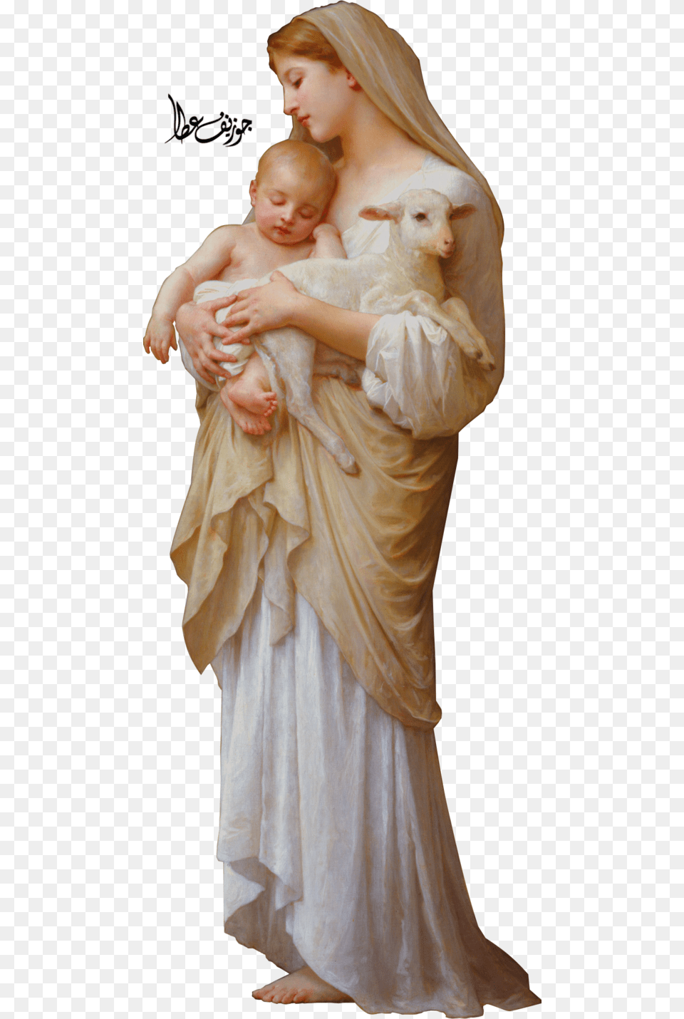 Madonna From William Adolphe Bouguereau, Clothing, Dress, Adult, Wedding Free Png