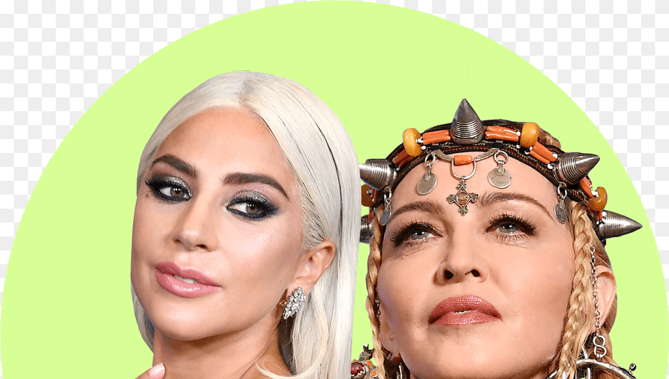 Madonna May Have Reignited Her Feud With Lady Gaga Headpiece, Face, Head, Person, Adult Free Png