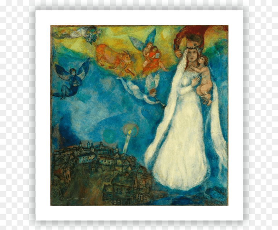 Madonna Of The Village Marc Chagall, Art, Painting, Adult, Wedding Png