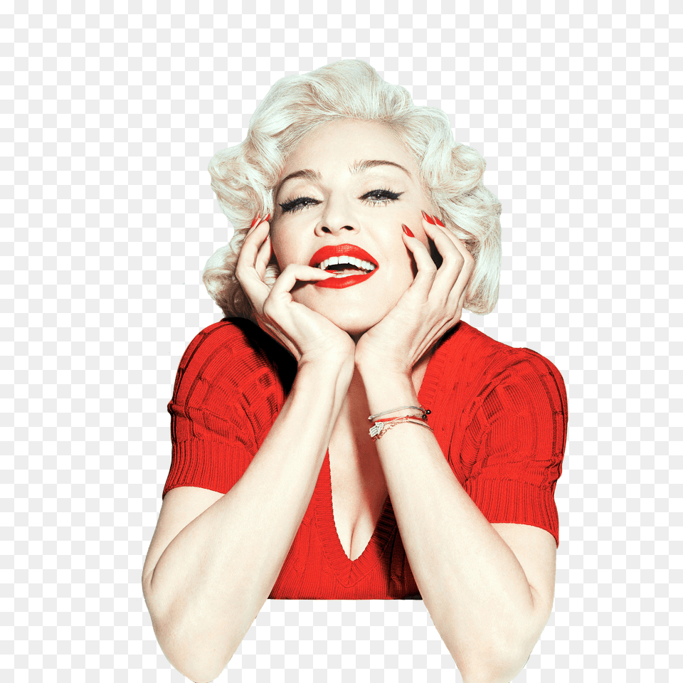 Madonna Red Transparent, Adult, Portrait, Photography, Person Png