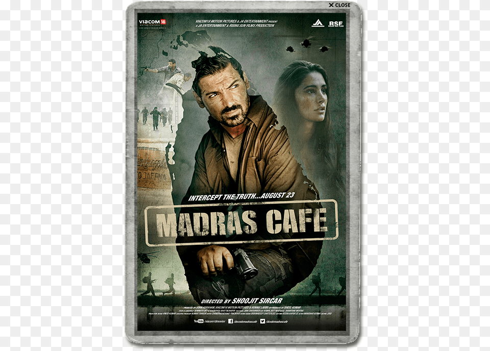 Madras Cafe Review Movies Based Real Stories, Advertisement, Poster, Adult, Person Free Png