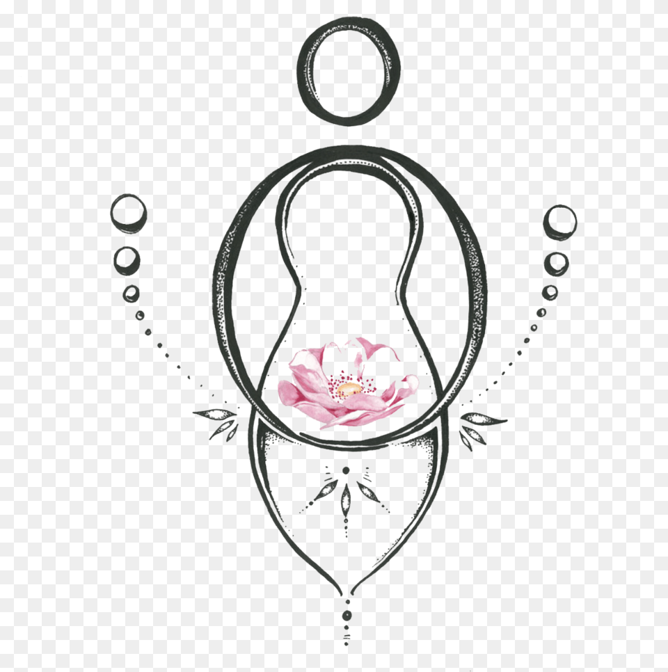 Madre Mudra Floral Design, Accessories, Earring, Jewelry, Necklace Png Image