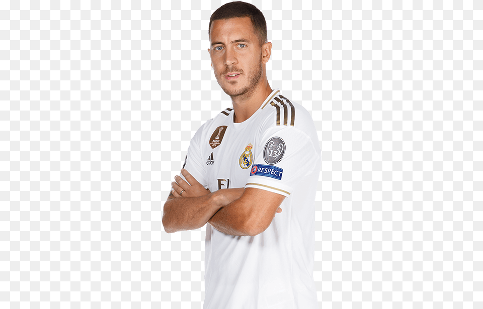 Madrid Hazard Real Madrid, T-shirt, Shirt, Clothing, Person Png Image